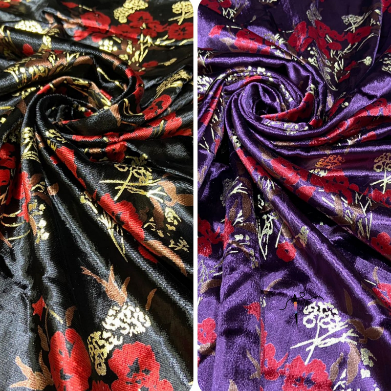 Silk Velvet Prints 44"