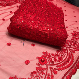 Nett Heavy Embroidery, Width : 44''