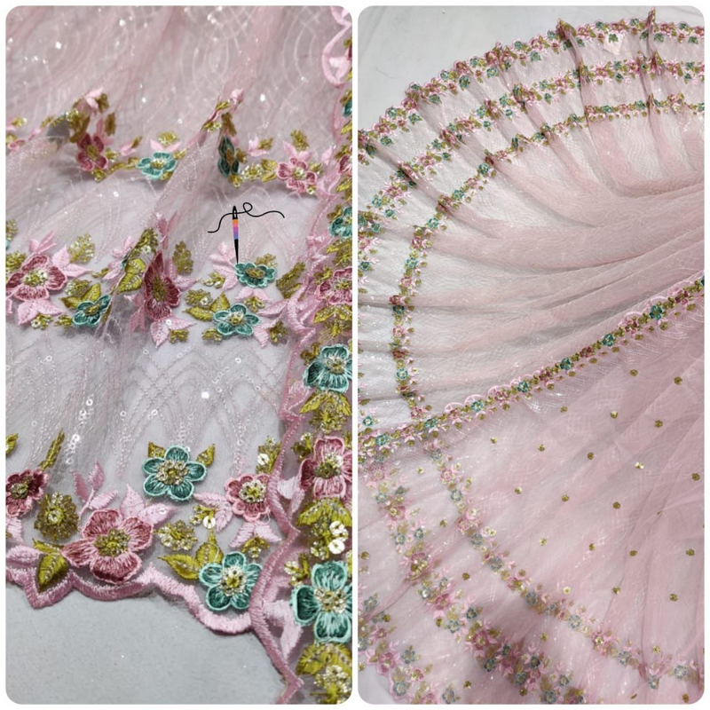 Nett Embroideries, Scallop : Width : 56"