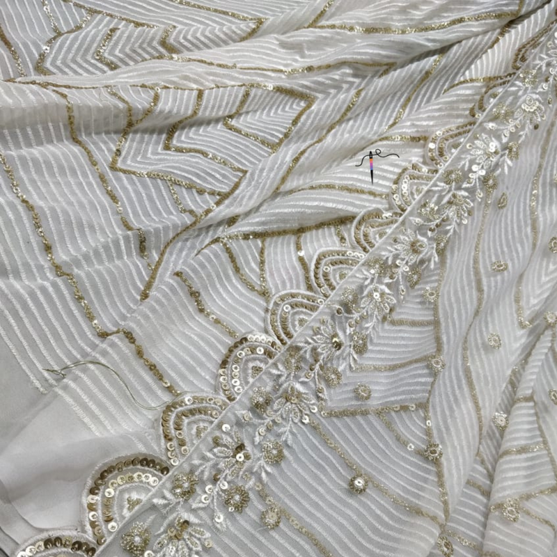 Pure Georgette 54" & Nett 44" combinations