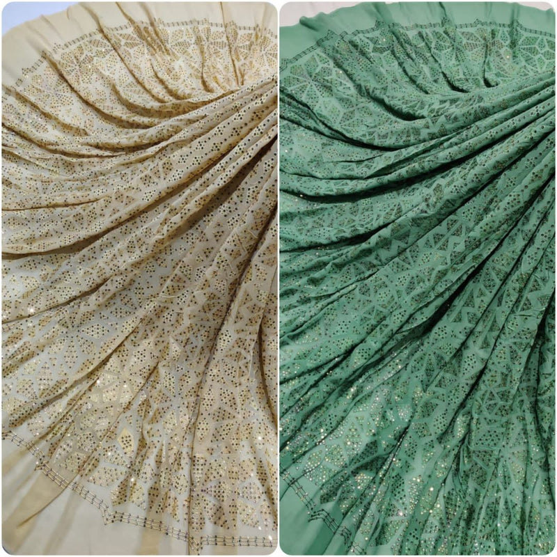Pure Georgette Embroideries 54"