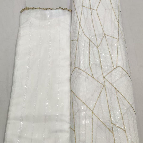 Pure Georgette and Organza Embroideries 54" & 44" Combinations