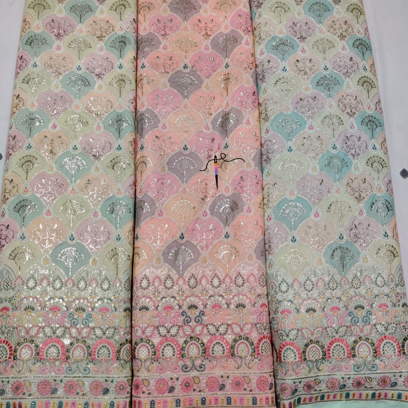 Georgette Embroideries 54”