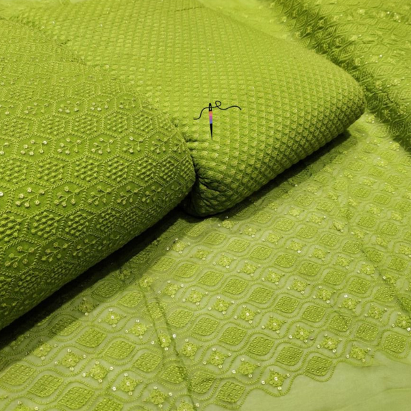 Pure Georgette, Width : 44"