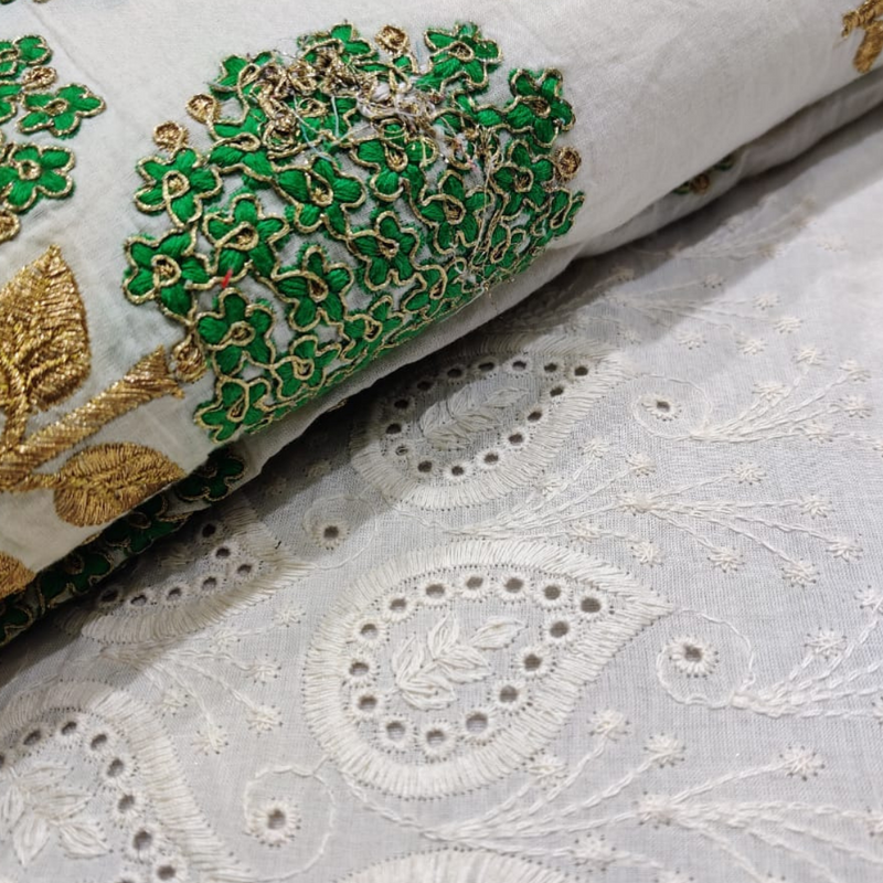 Pure Cotton Embroideries 50" and 44" Combinations