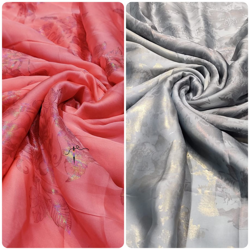 Satin Georgette , Width : 44"