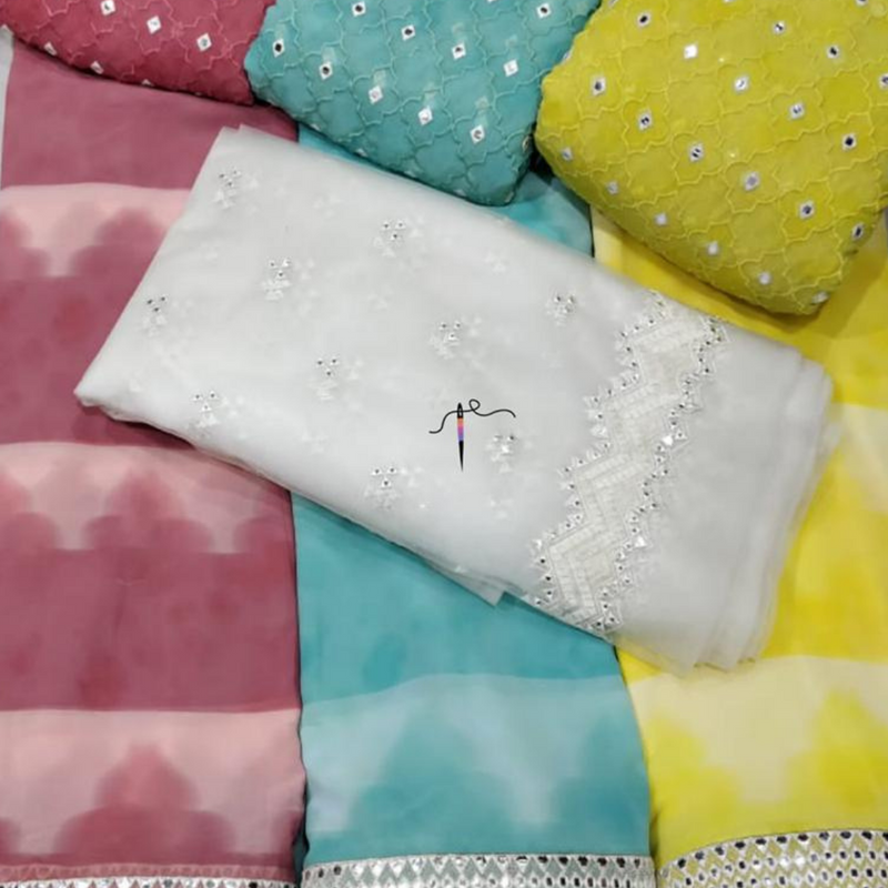Georgette & Nett Embroideries Combination