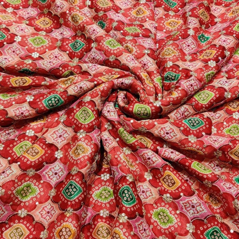 Pure Chinon Chiffon Embroideries 44"