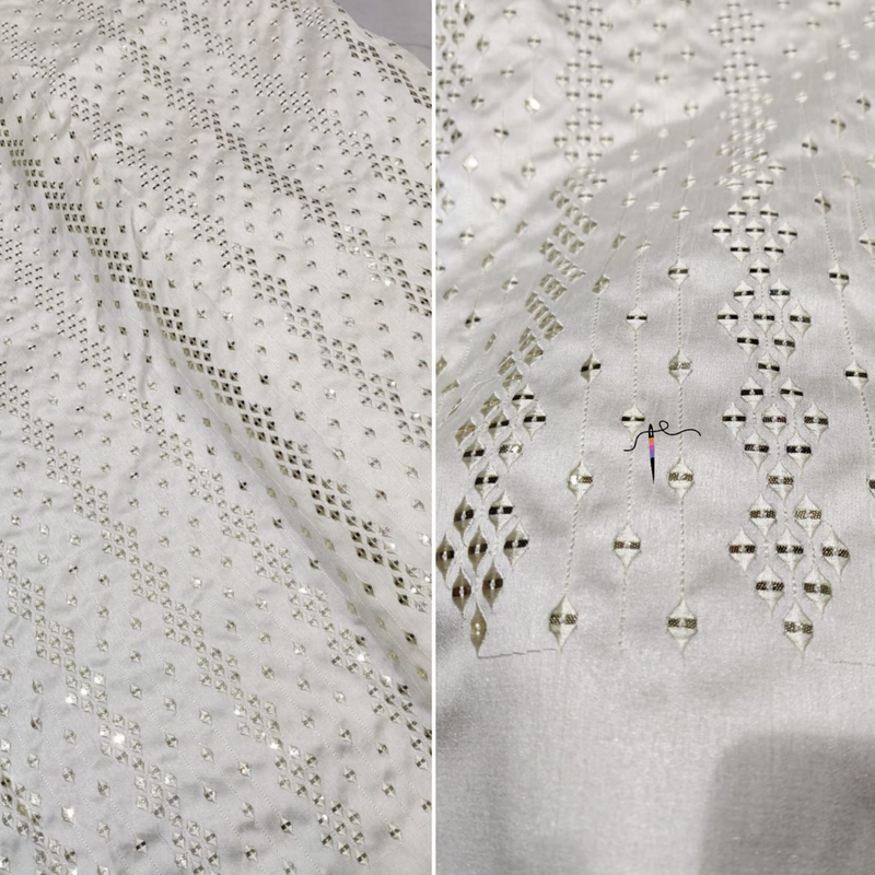 54" Silk Embroideries Combinations