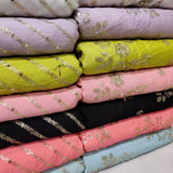 Pure chinon chiffon Embroideries 44” Combinations