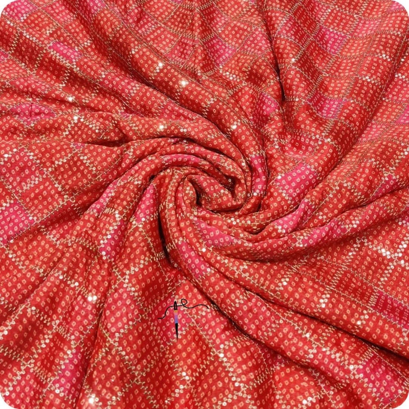 Pure Chinon Chiffon  Embroideries 44"