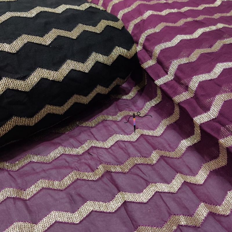 Pure Georgette, Width : 44"