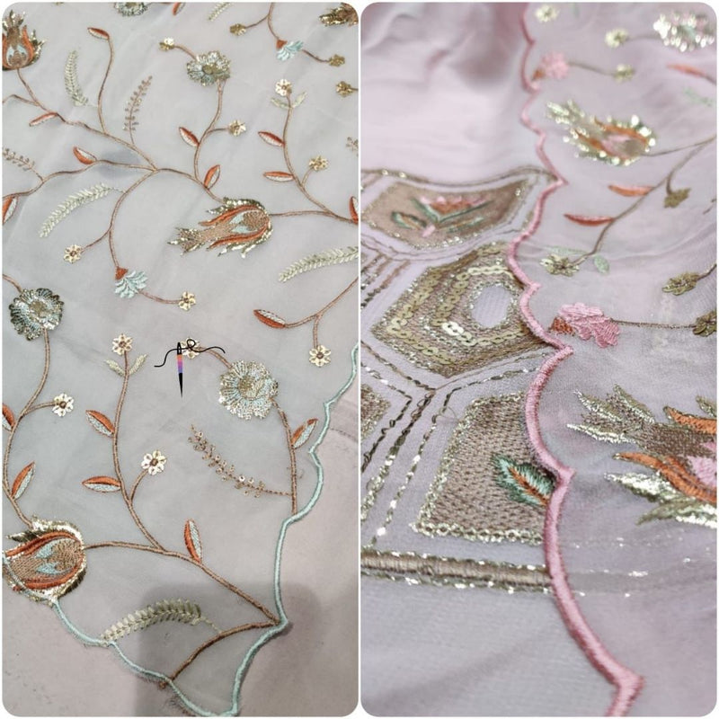 Georgette and Organza Embroideries 54" Combinations