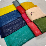 Pure Georgette , Width:44"