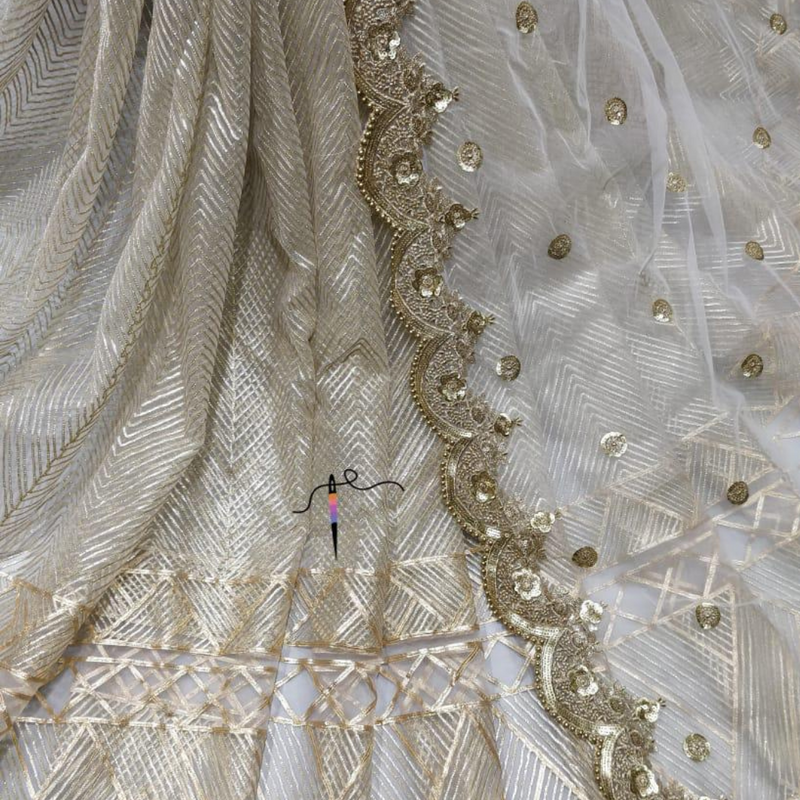 Nett Dyeable Embroideries 56" & Nett Dyeable Dupatta 44"