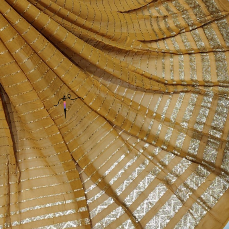 Pure Georgette , Width : 54"