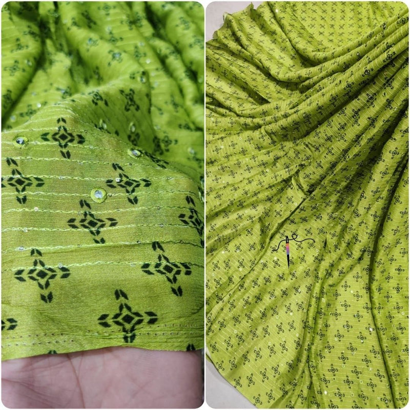 Pure chinon chiffon Embroideries 44”