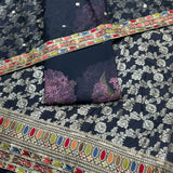 Dola Silk Weaves + Embroideries border & Organza Dupatta & Georgette Prints