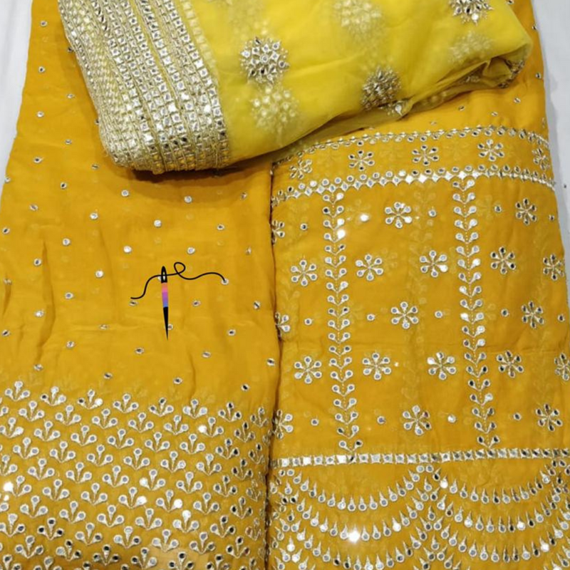 Pure Georgette 44" and Nett 44" combinations