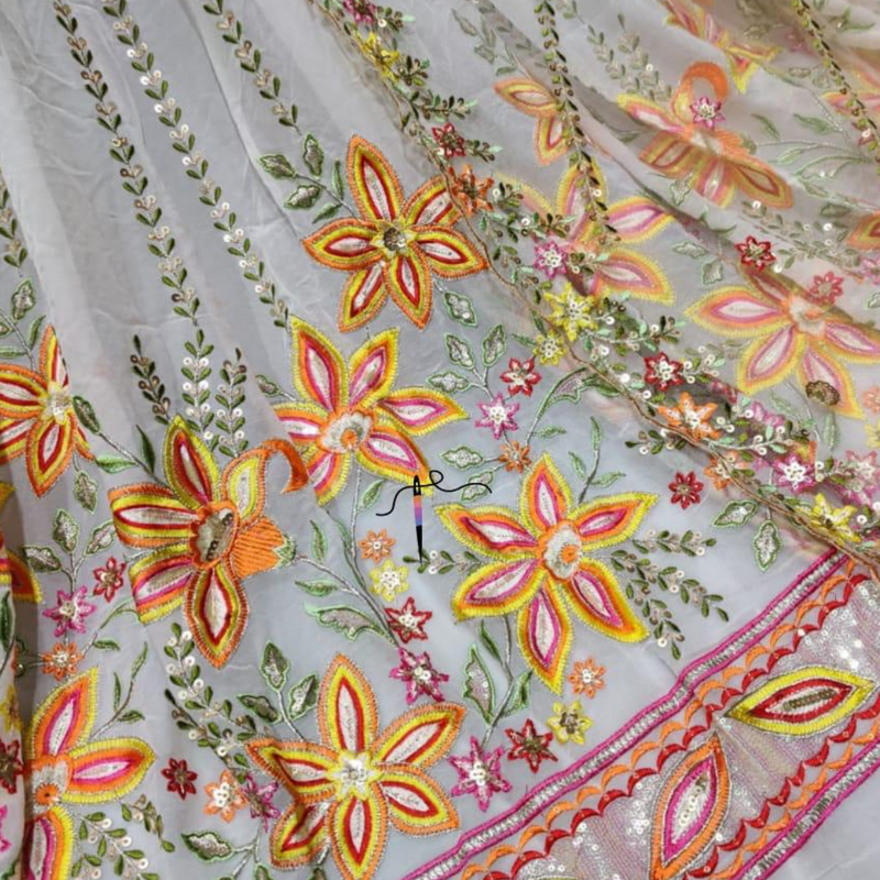 Pure Georgette 54" and Nett 44" Combinations