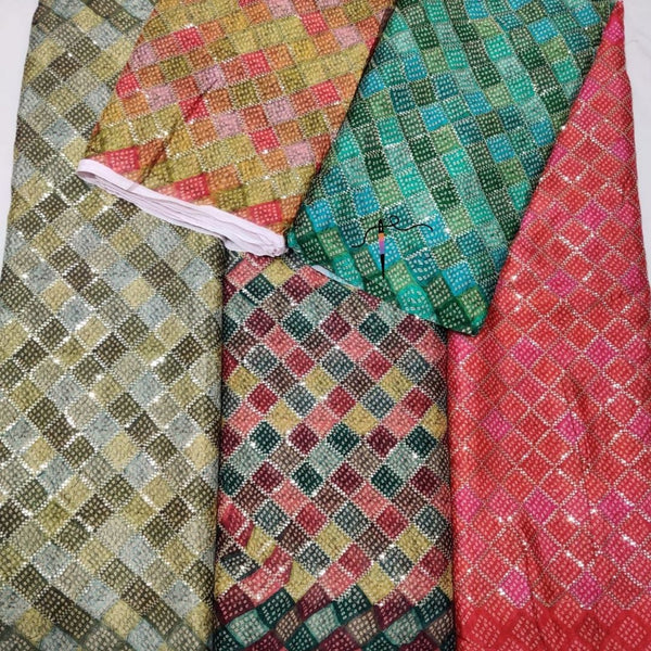 Pure Chinon Chiffon  Embroideries 44"