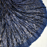 Sequin Tassles on fur nett, 58”