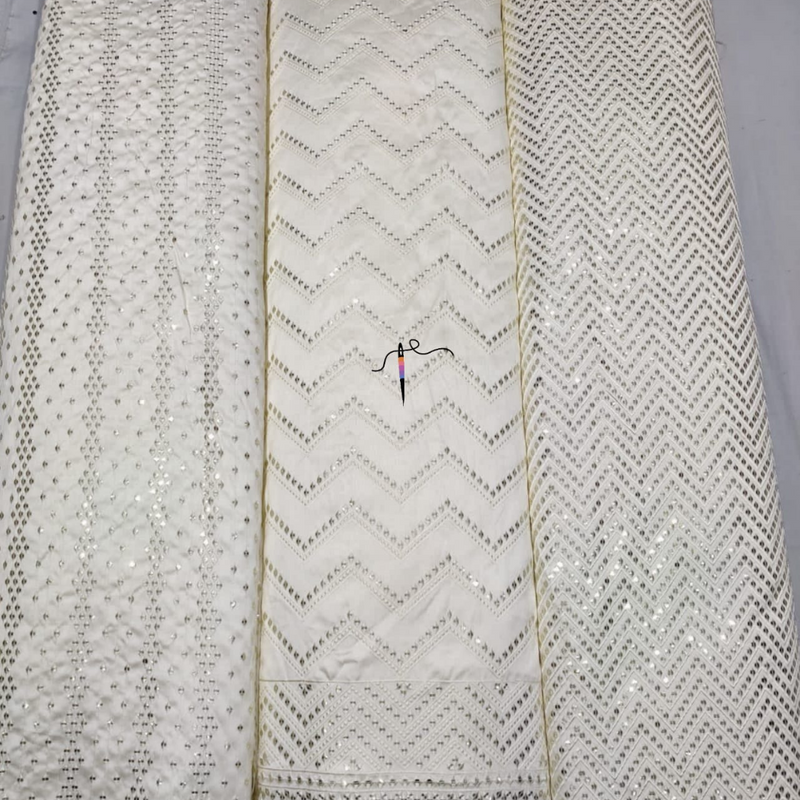 54" Silk Embroideries Combinations