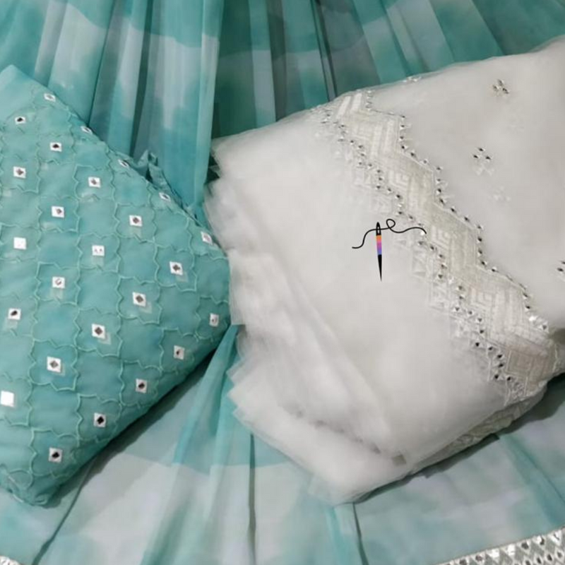 Georgette & Nett Embroideries Combination