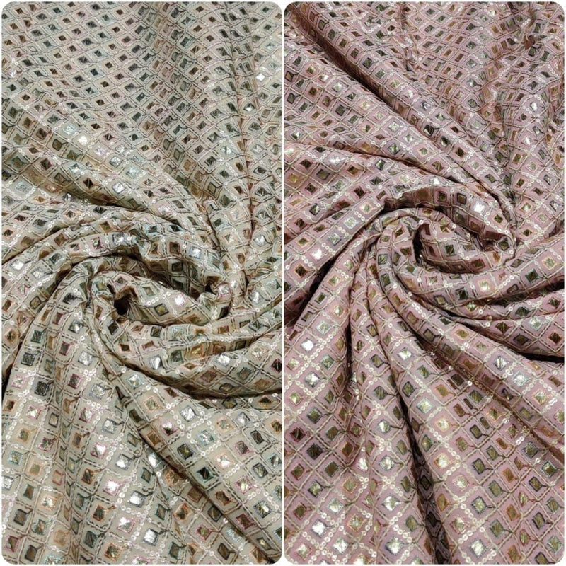 Georgette Embroideries 44"