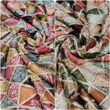 Pure Chinon Chiffon  Embroideries 44"