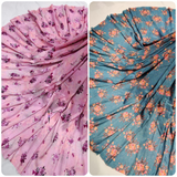 Pure Dola Silk + Print , Width : 44"