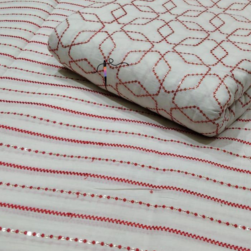 Pure Cotton Embroideries, Width 44"