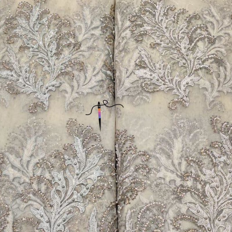 Nett Embroideries with handwork, 58"