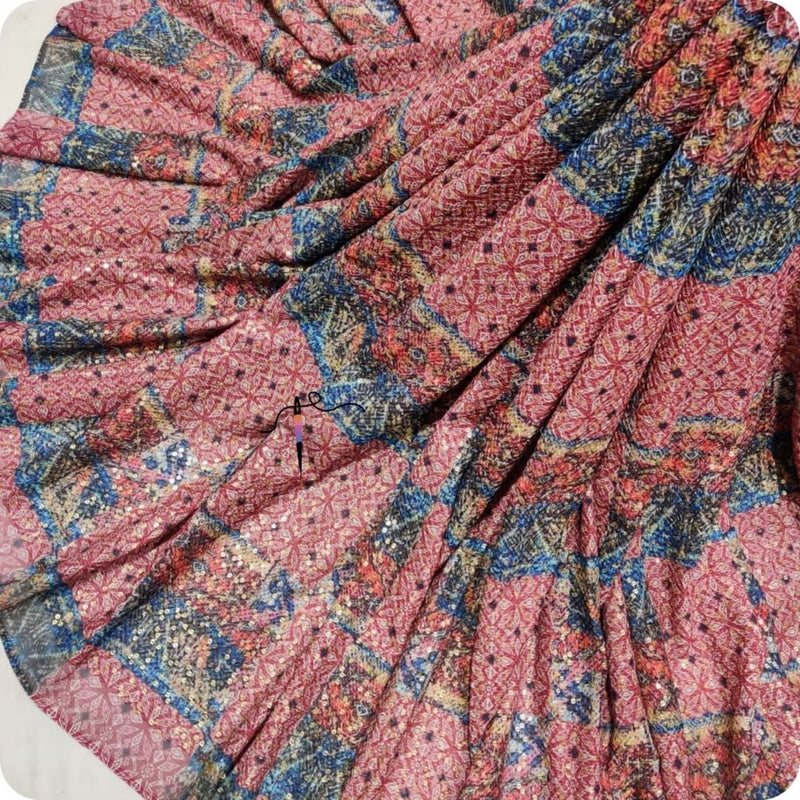 Pure Georgette Embroideries 44”