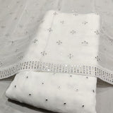 Pure Georgette and Chinon Chiffon Embroideries 44" Combinations