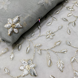 Organza Embroidery Combination, Width 44"
