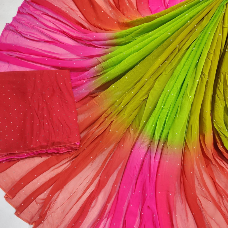 Pure Georgette Embroideries 44"
